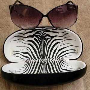 Roberto Cavalli rhinestone frame sunglasses with original case